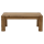 An image of the Sunnie Coffee Table, a solid oak dark brown table.